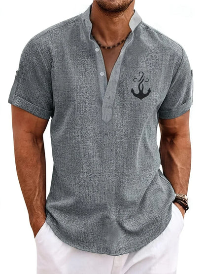 Zalecta | Modern Polo with Stand-Up Collar