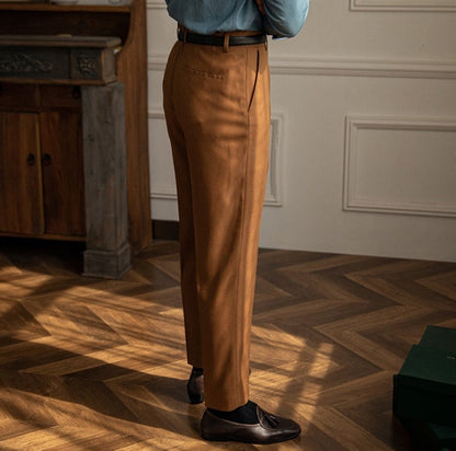 Sharp Pleated Trousers "New York" for the Office