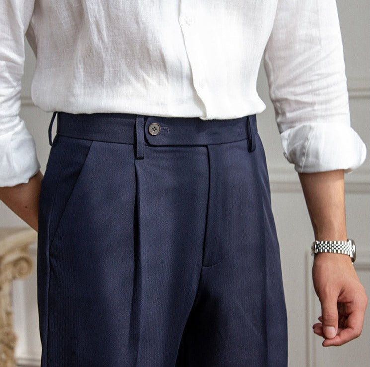 Single Pleat Trousers Senequier