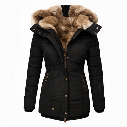Aniek | Warm Winter Coat with Faux Fur Lining