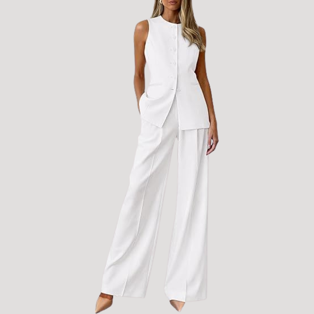 Women’s Elegant Tailored Trouser Smart Suit Set