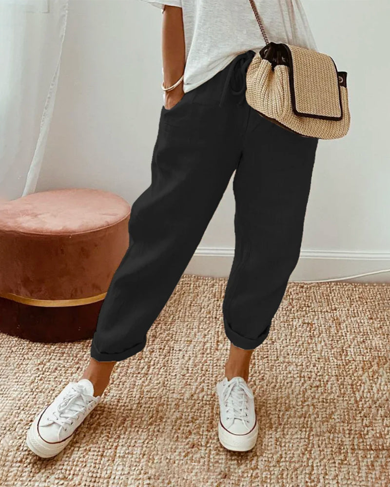 Joceline – Elegant Linen Trousers