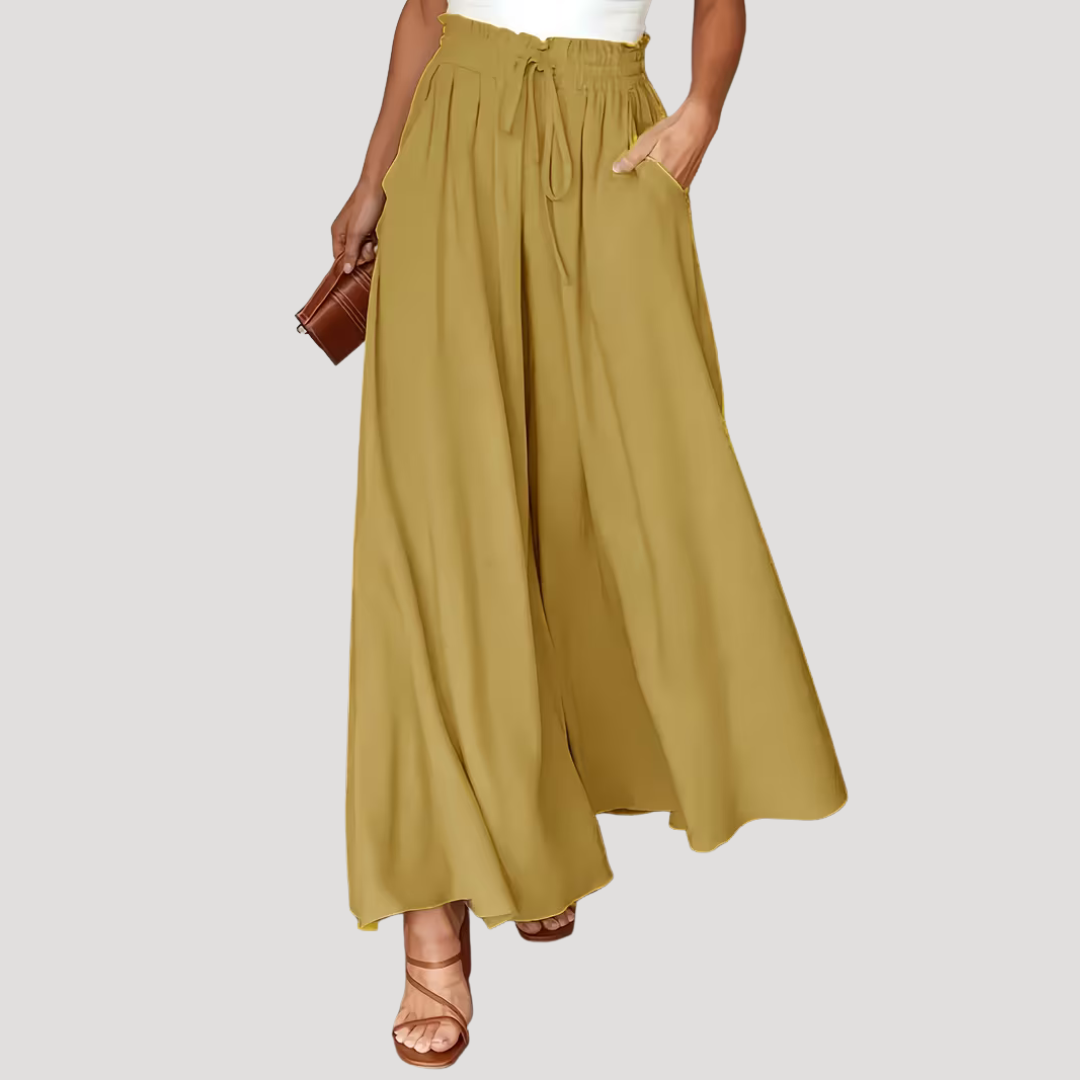 Women’s Wide Leg High Waist Summer Trousers