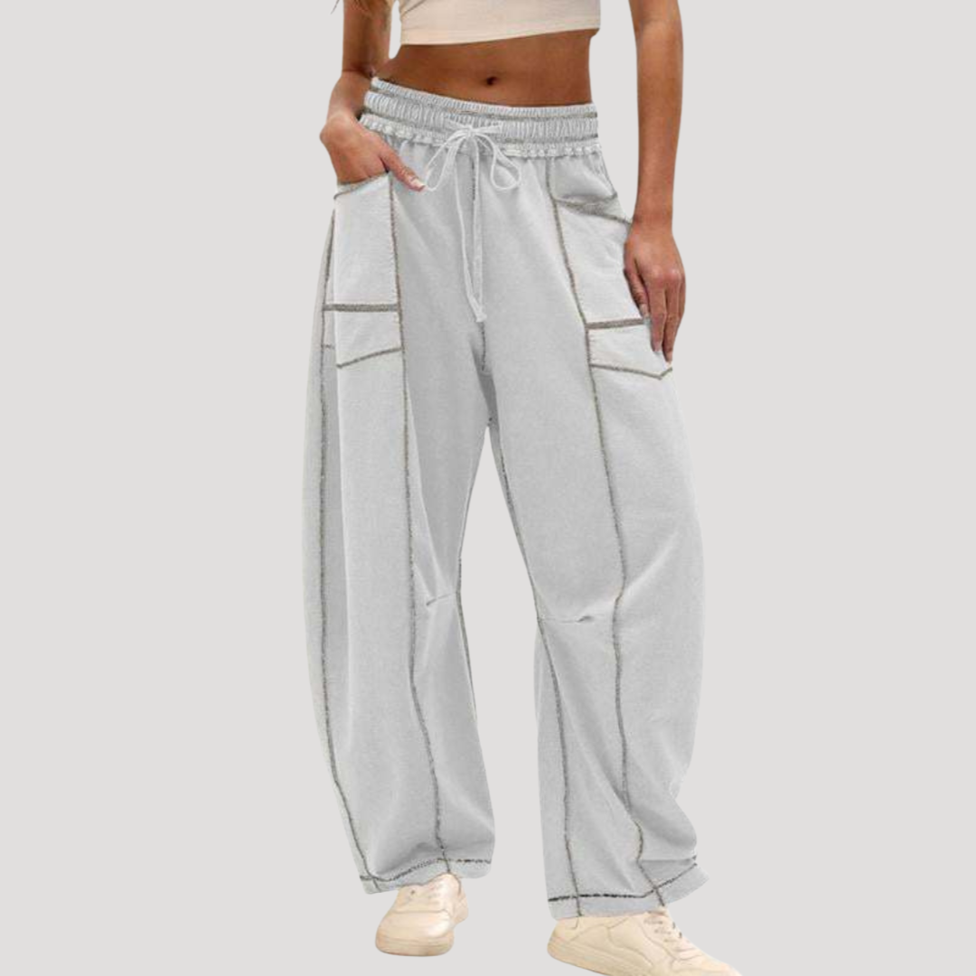 Women’s Elasticated Waist Wide Leg Lounge Trousers