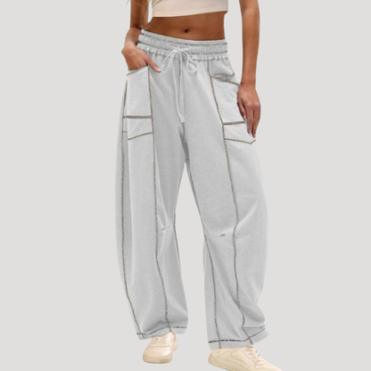 Women’s Elasticated Waist Wide Leg Lounge Trousers