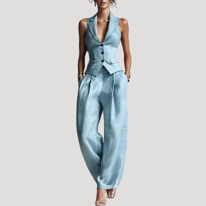 Women’s Elegant Waistcoat Co Ord Trouser Set