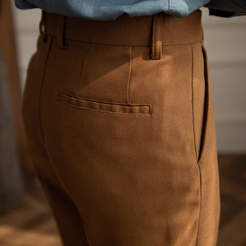 Sharp Pleated Trousers "New York" for the Office