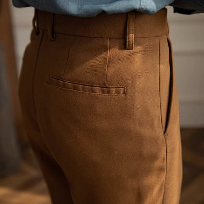 Sharp Pleated Trousers "New York" for the Office