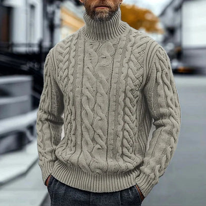Arthus - Classic Twisted Roll Neck Jumper