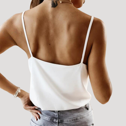 Women’s Lace Trim V Neck Cami Top
