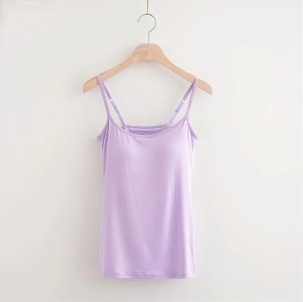 Cetestia™ | Relaxed Beach Tank Top with Integrated Bra