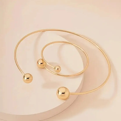 Minimalist Glow Necklace and Bracelet Set