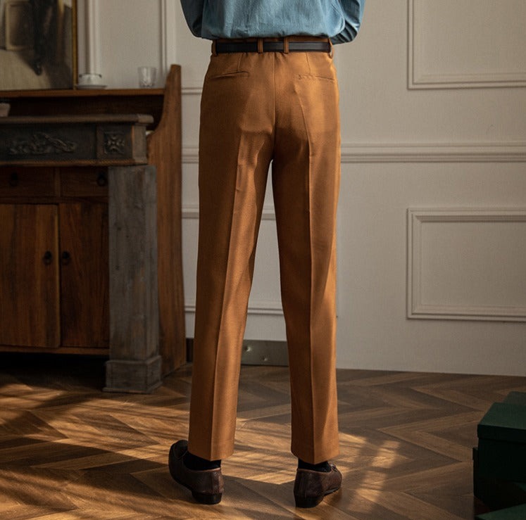 Sharp Pleated Trousers "New York" for the Office