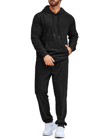 Casual Hooded Tracksuit Top for Jogging (US Only)