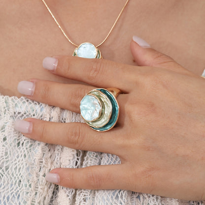 Boho Triple Layer Enamel Ring