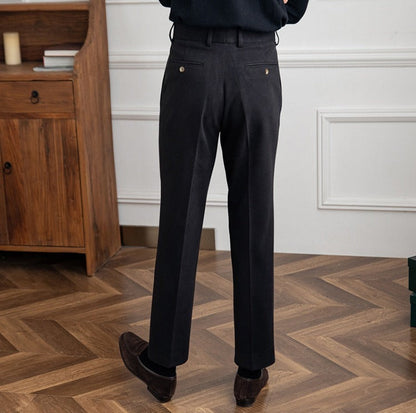 Bristol Wool Felt Straight Trousers