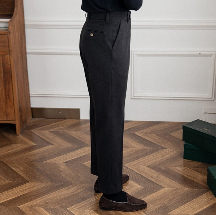 Bristol Wool Felt Straight Trousers
