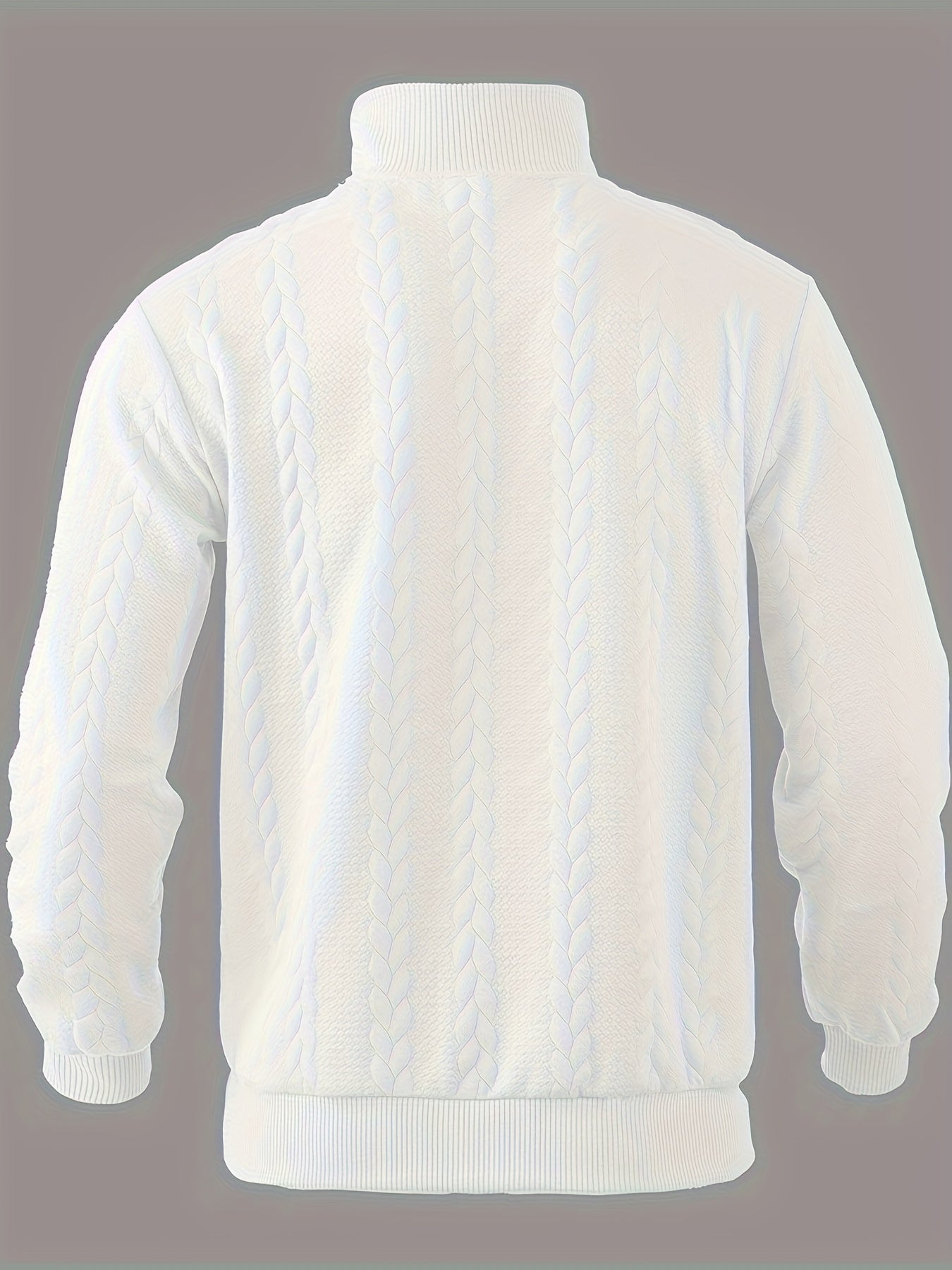 Kévin - Vintage Warm Jumper with Zip Collar