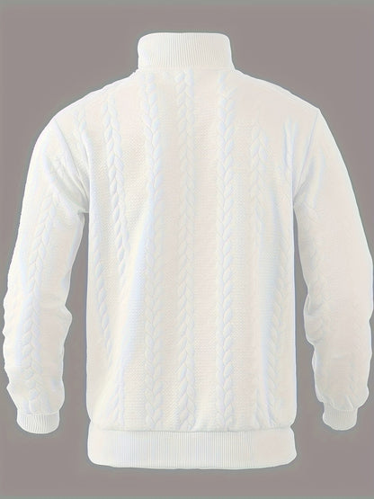 Kévin - Vintage Warm Jumper with Zip Collar