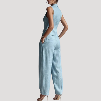 Women’s Elegant Waistcoat Co Ord Trouser Set
