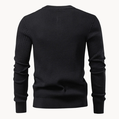 Zalecta | Ribbed Henley Shirt