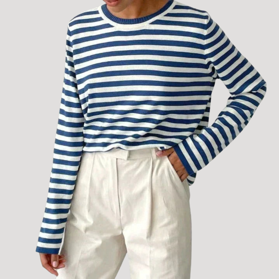 Women’s Striped Long Sleeve Top