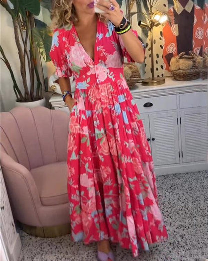 Dionne - Vibrant Floral Dress