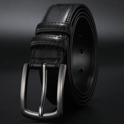 Ashford Gunmetal Cowhide Leather Belt