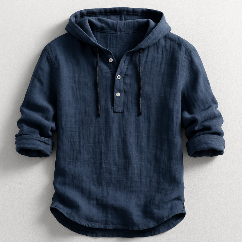 Donatien – Linen Shirt with Hood
