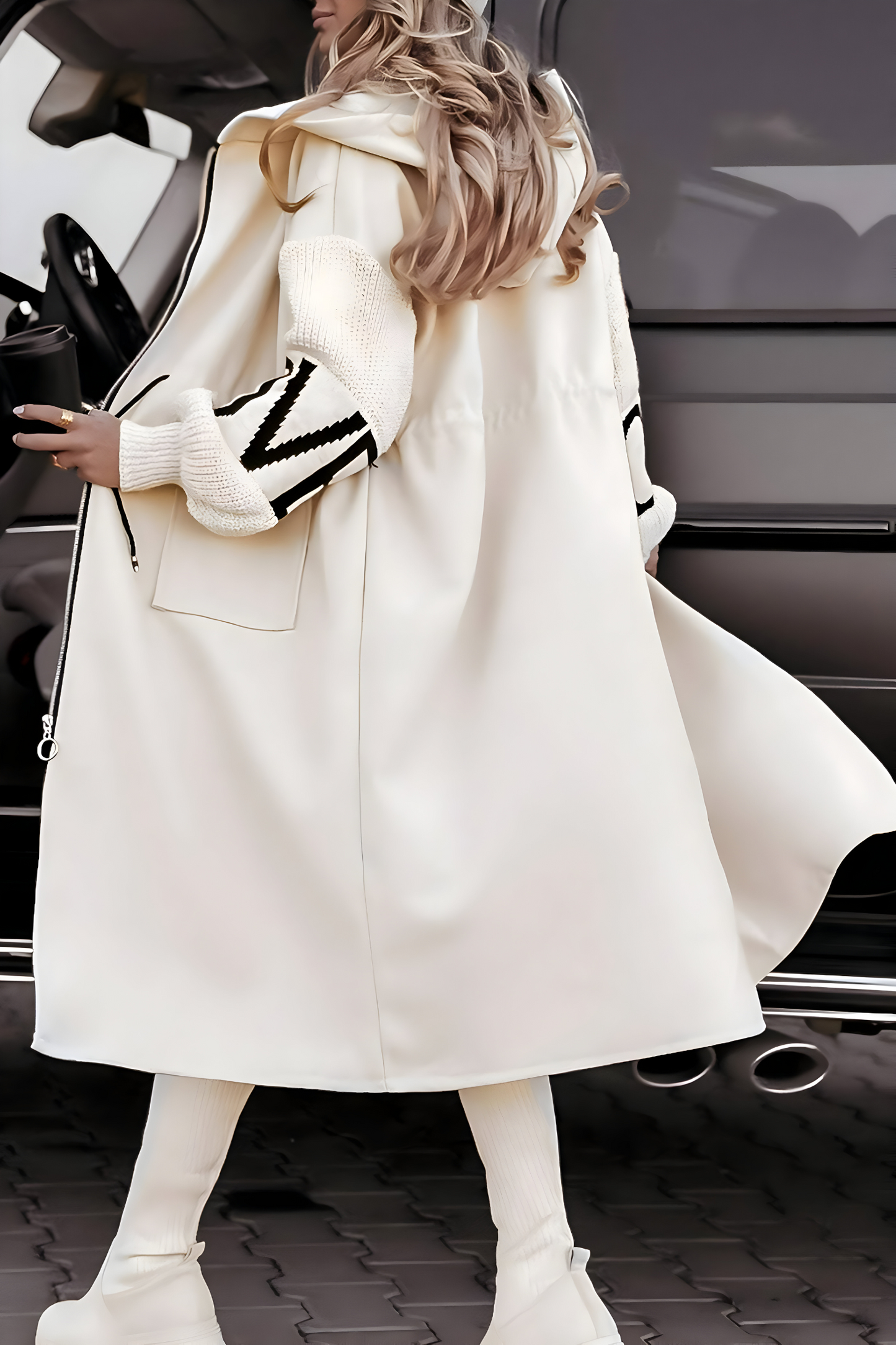 Seravia™ – Long Knitted Coat