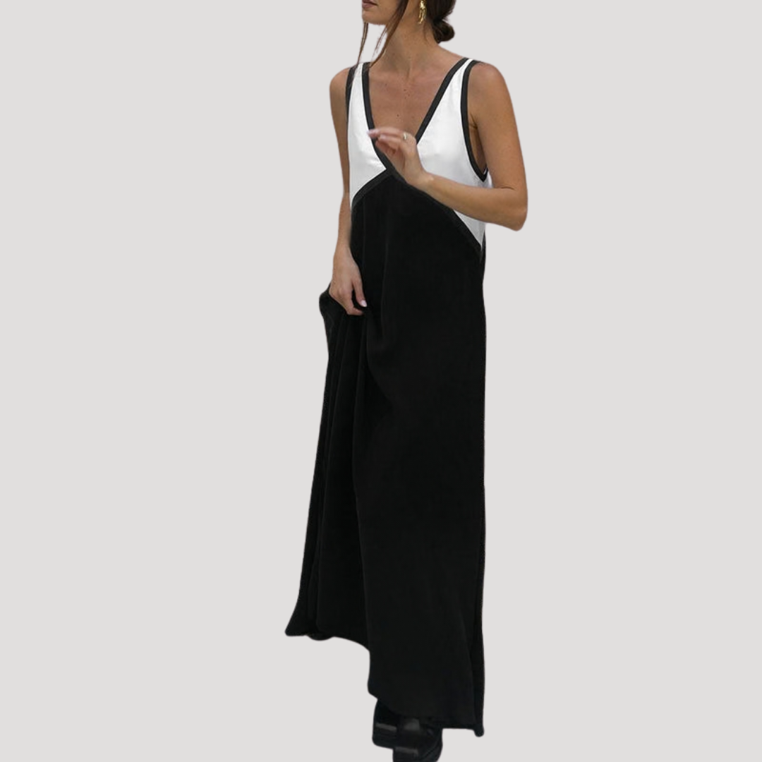 Flowy Sleeveless Summer Maxi Dress