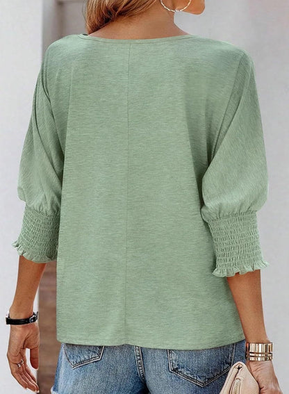 Wendy | Classic Round Neck Blouse