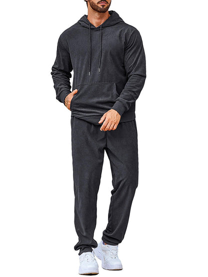 Casual Hooded Tracksuit Top for Jogging (US Only)