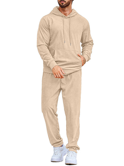 Casual Hooded Tracksuit Top for Jogging (US Only)