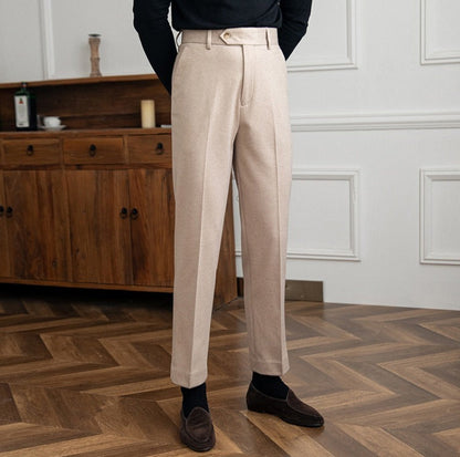 Bristol Wool Felt Straight Trousers