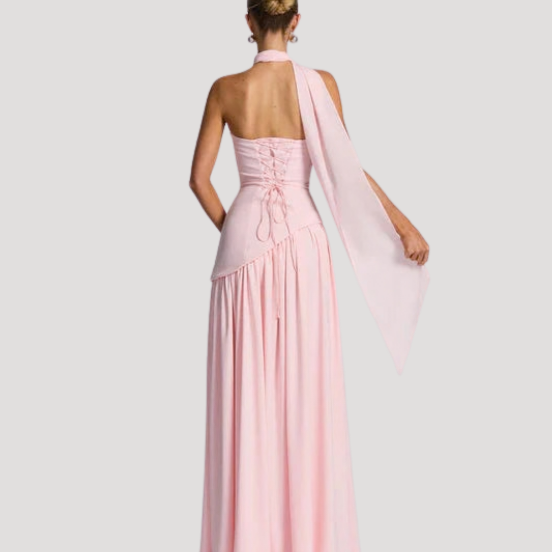Elegant Strapless Pleated Maxi Dress for Prom and Evening Events