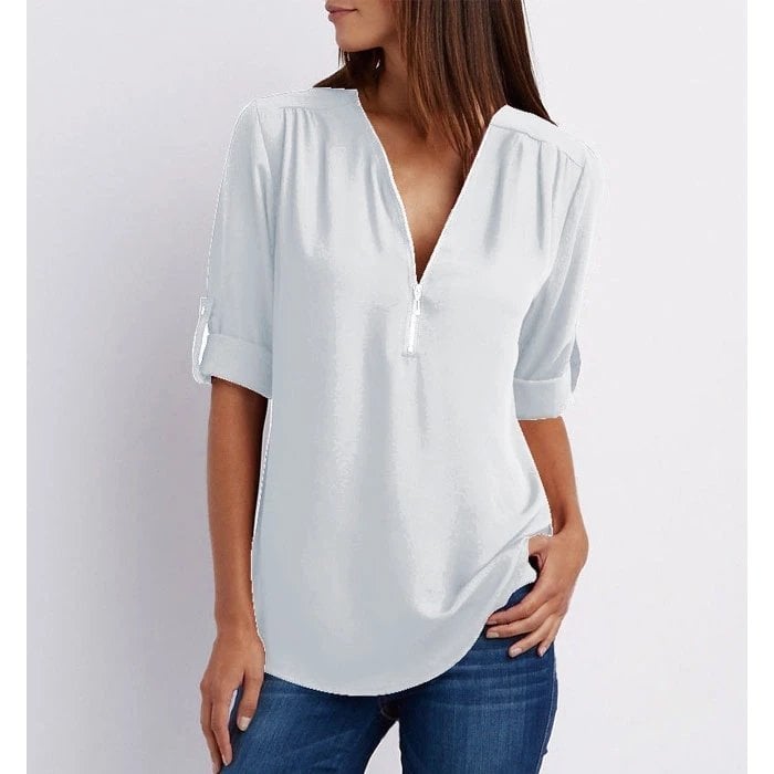 Gwen | Chic Zip Blouse