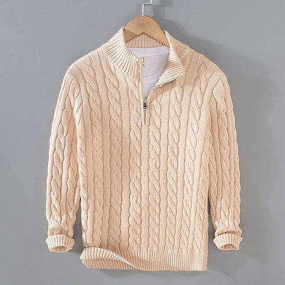 Marcel - Nordic Zip Jumper in Cotton