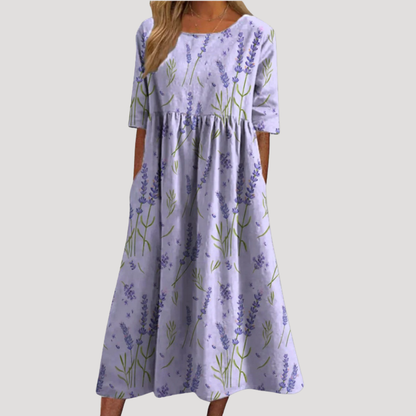 Women’s Flowy Floral Summer Midi Dress