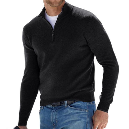 Philippe - Zip-up Jumper in Soft and Versatile Wool