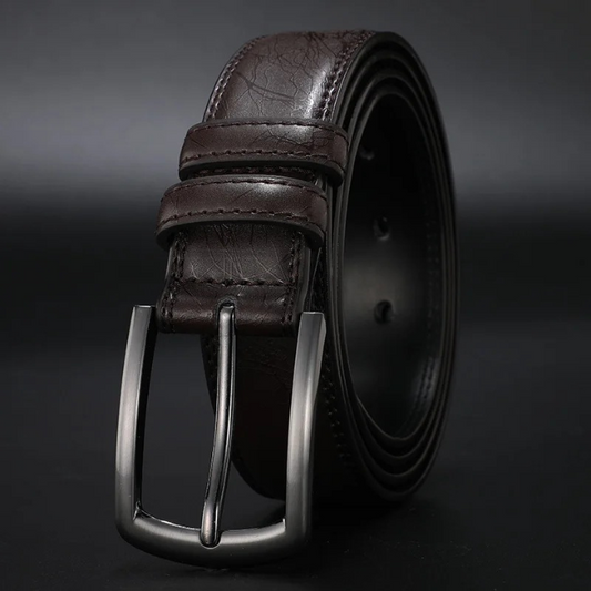 Ashford Gunmetal Cowhide Leather Belt