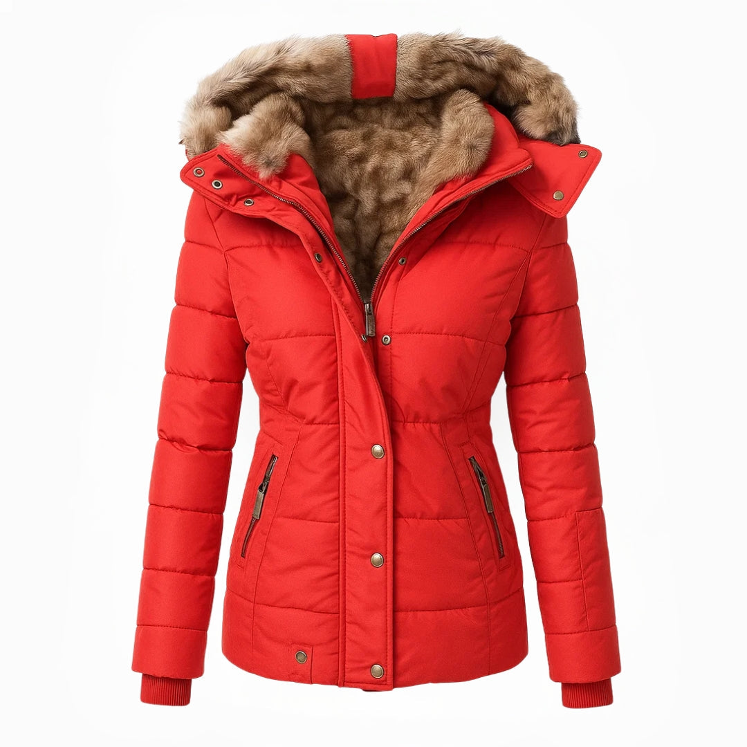 Aniek | Warm Winter Coat with Faux Fur Lining