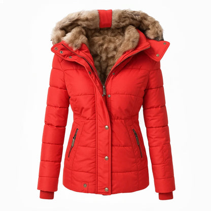 Aniek | Warm Winter Coat with Faux Fur Lining