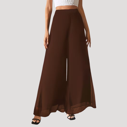 Women’s High Waist Wide Leg Summer Flowy Trousers