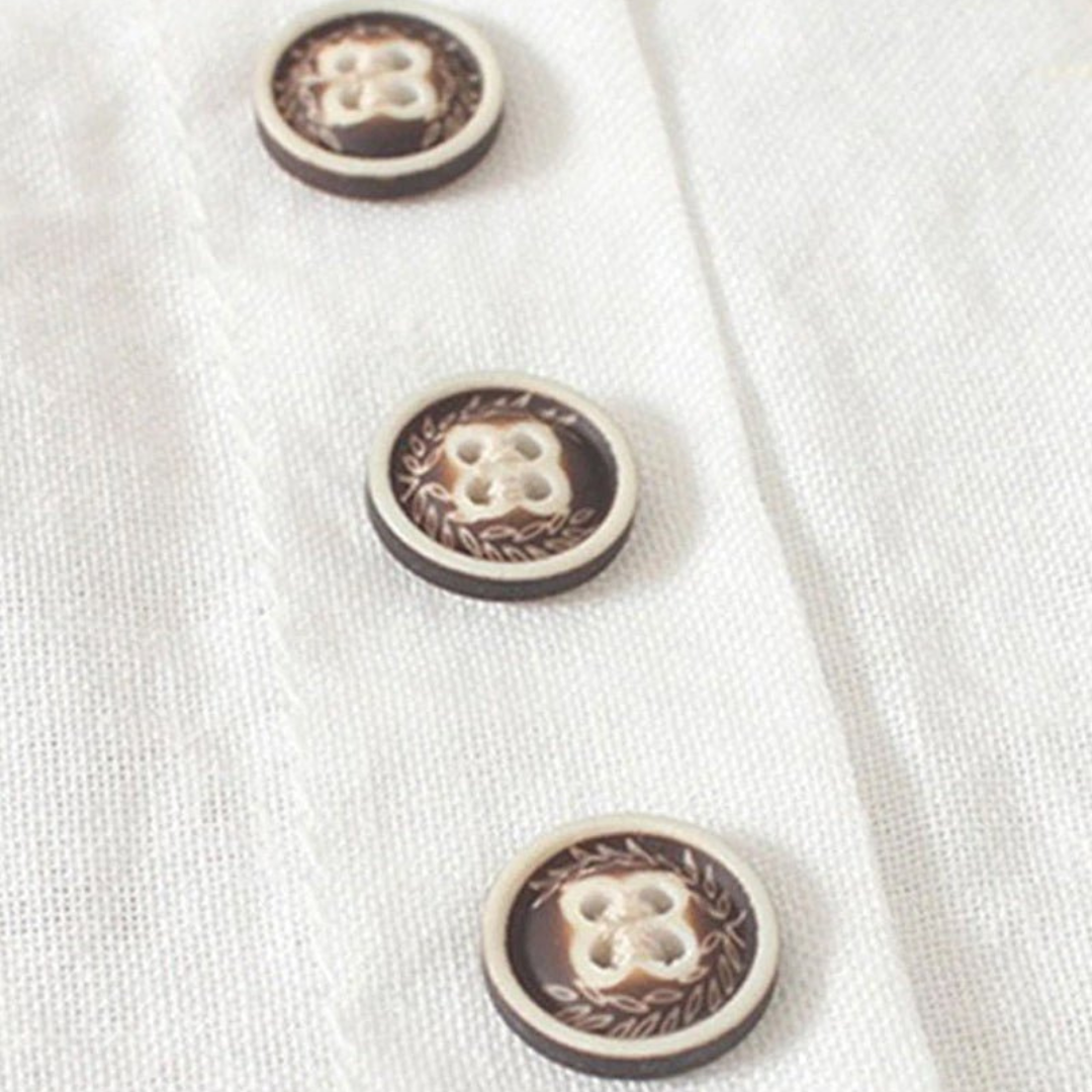 Women’s Summer Lightweight Button Detail Top