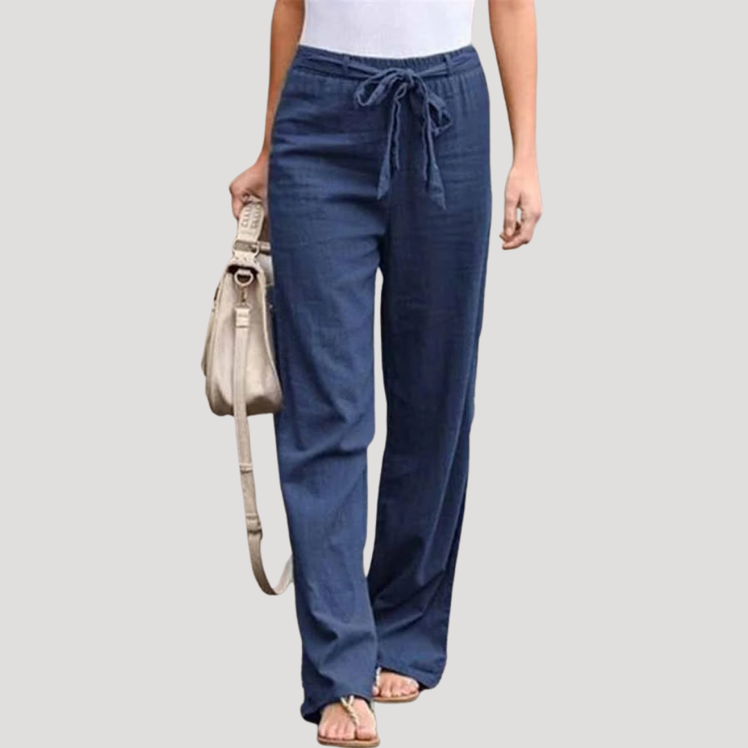 Women’s Effortless Drawstring Straight Leg Trousers