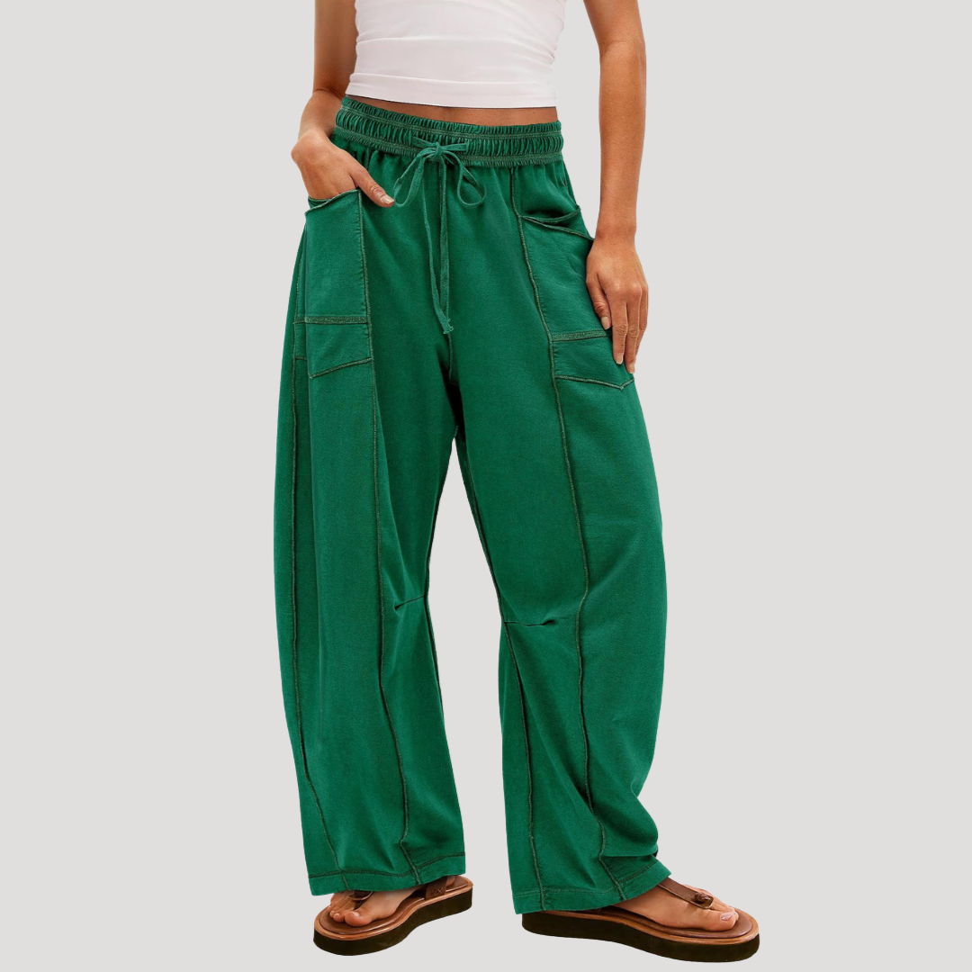 Women’s Elasticated Waist Wide Leg Lounge Trousers
