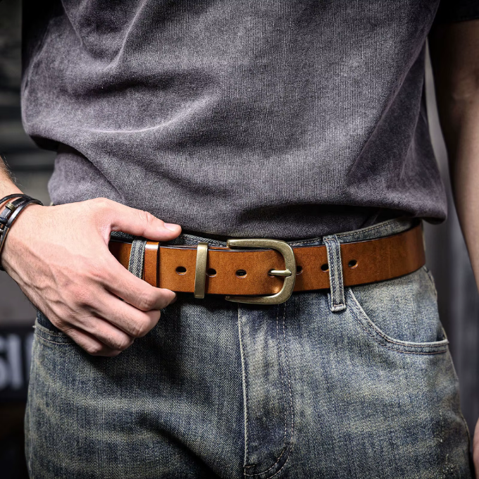 Harlan Full Grain Leather Belt