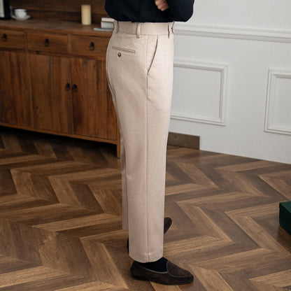 Bristol Wool Felt Straight Trousers