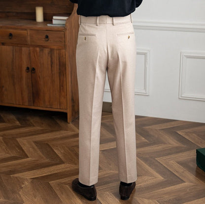 Bristol Wool Felt Straight Trousers